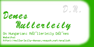 denes mullerleily business card